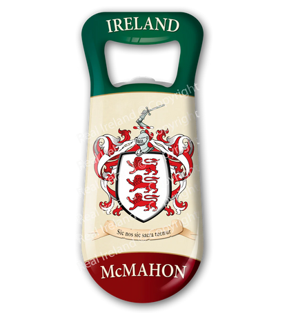 McMahon Heraldic Fridge Magnet Bottle Opener