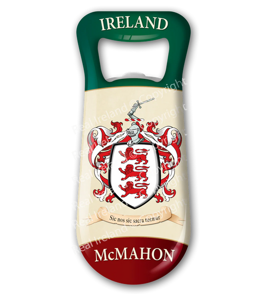 McMahon Heraldic Fridge Magnet Bottle Opener