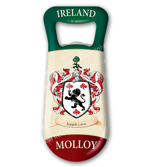 Molloy Heraldic Fridge Magnet Bottle Opener