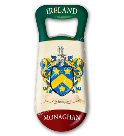 Monaghan Heraldic Fridge Magnet Bottle Opener