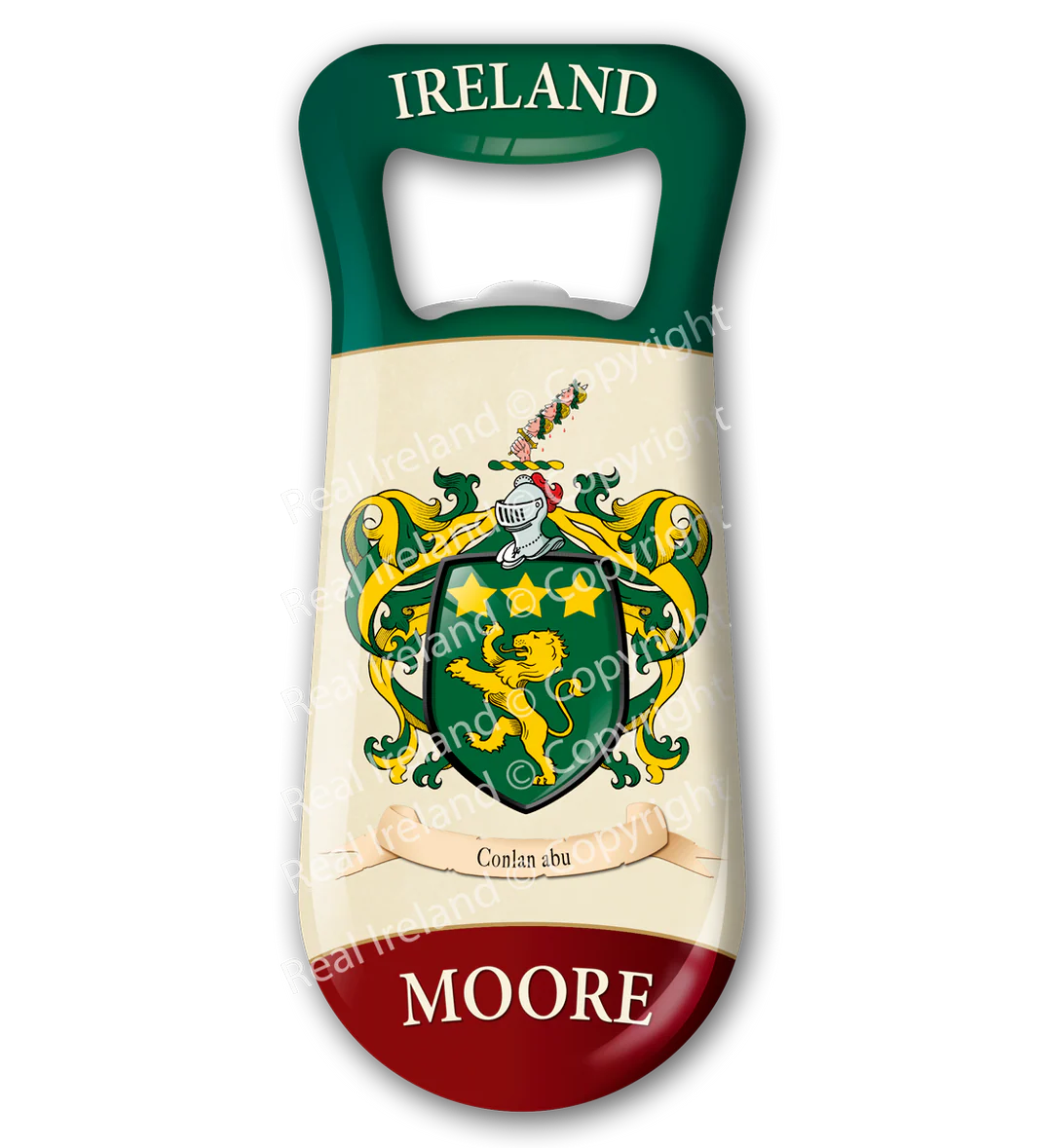 Moore Heraldic Fridge Magnet Bottle Opener