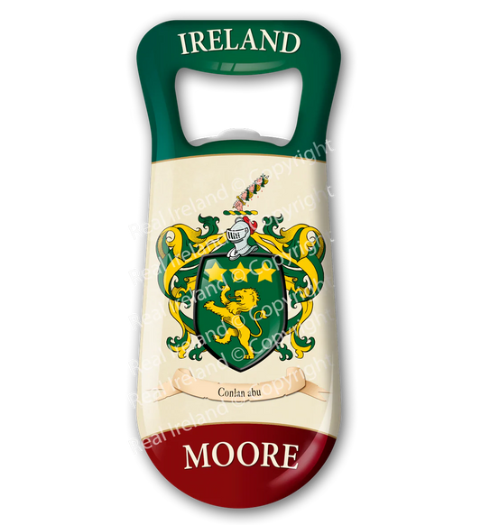 Moore Heraldic Fridge Magnet Bottle Opener