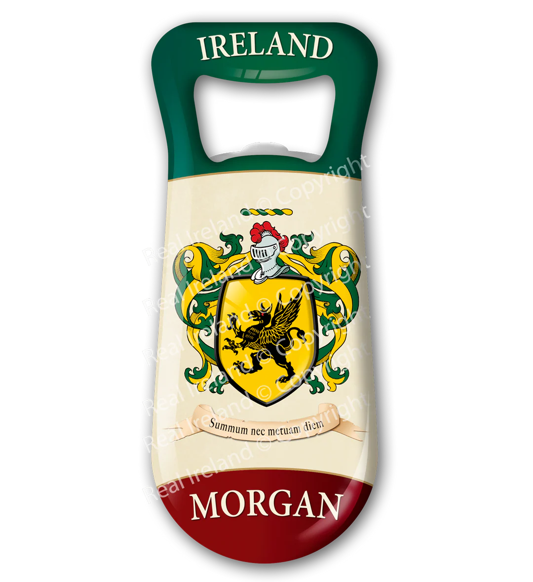 Morgan Heraldic Fridge Magnet Bottle Opener