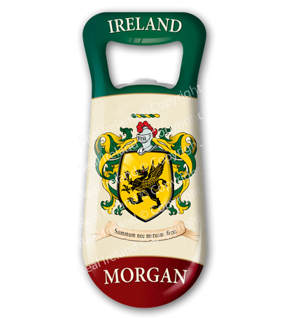 Morgan Heraldic Fridge Magnet Bottle Opener