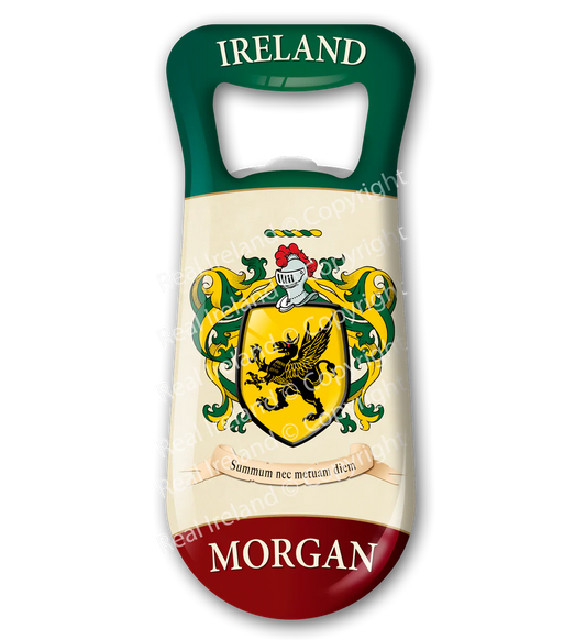 Morgan Heraldic Fridge Magnet Bottle Opener