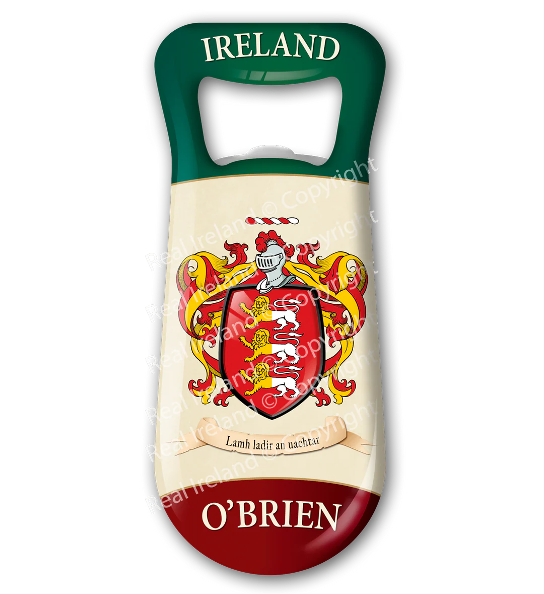 O'Brien Heraldic Fridge Magnet Bottle Opener