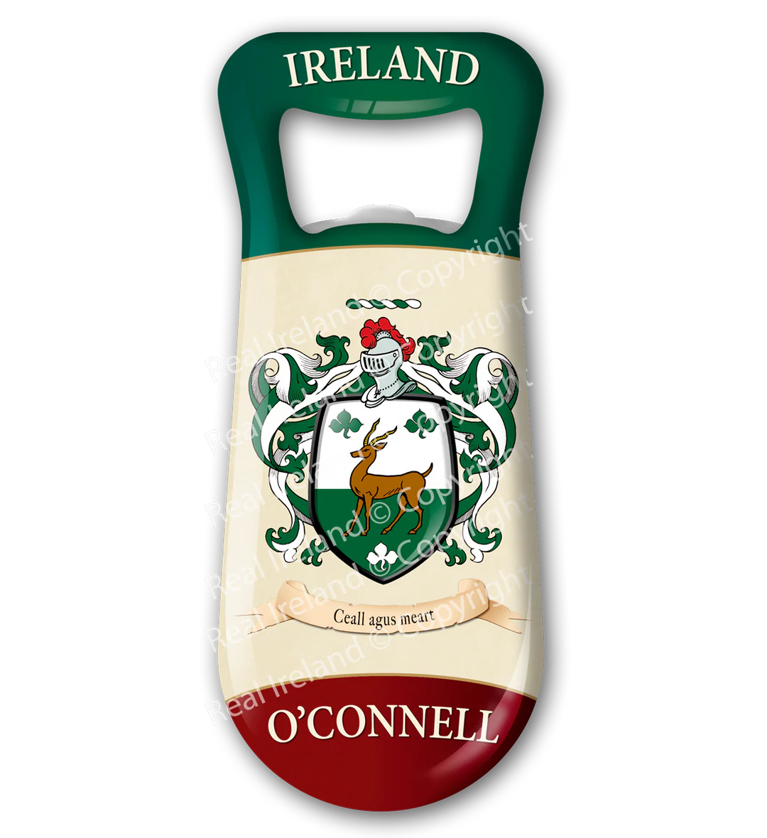 O' Connell Heraldic Fridge Magnet Bottle Opener