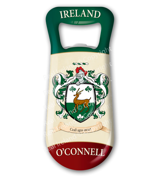 O' Connell Heraldic Fridge Magnet Bottle Opener