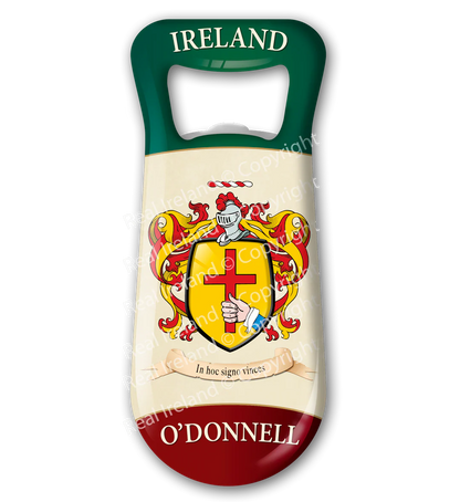 O' Donnell Heraldic Fridge Magnet Bottle Opener