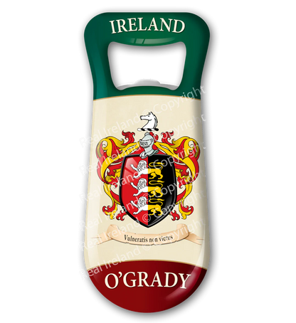 O' Grady Heraldic Fridge Magnet Bottle Opener