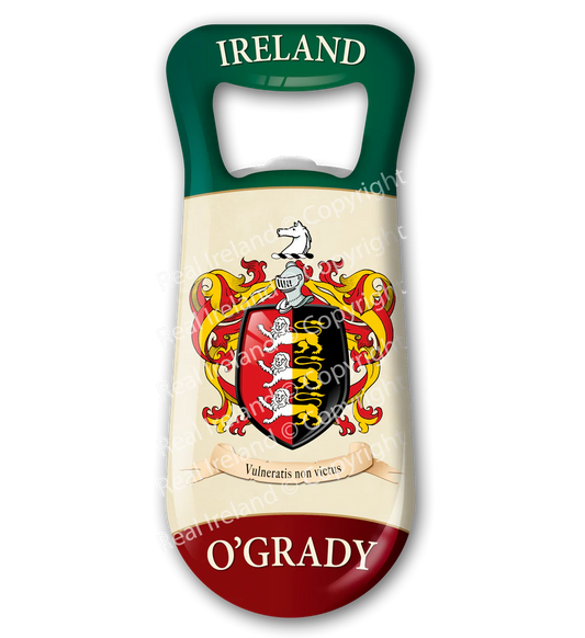 O' Grady Heraldic Fridge Magnet Bottle Opener