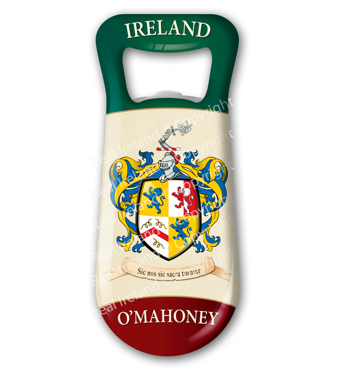 O' Mahoney Heraldic Fridge Magnet Bottle Opener