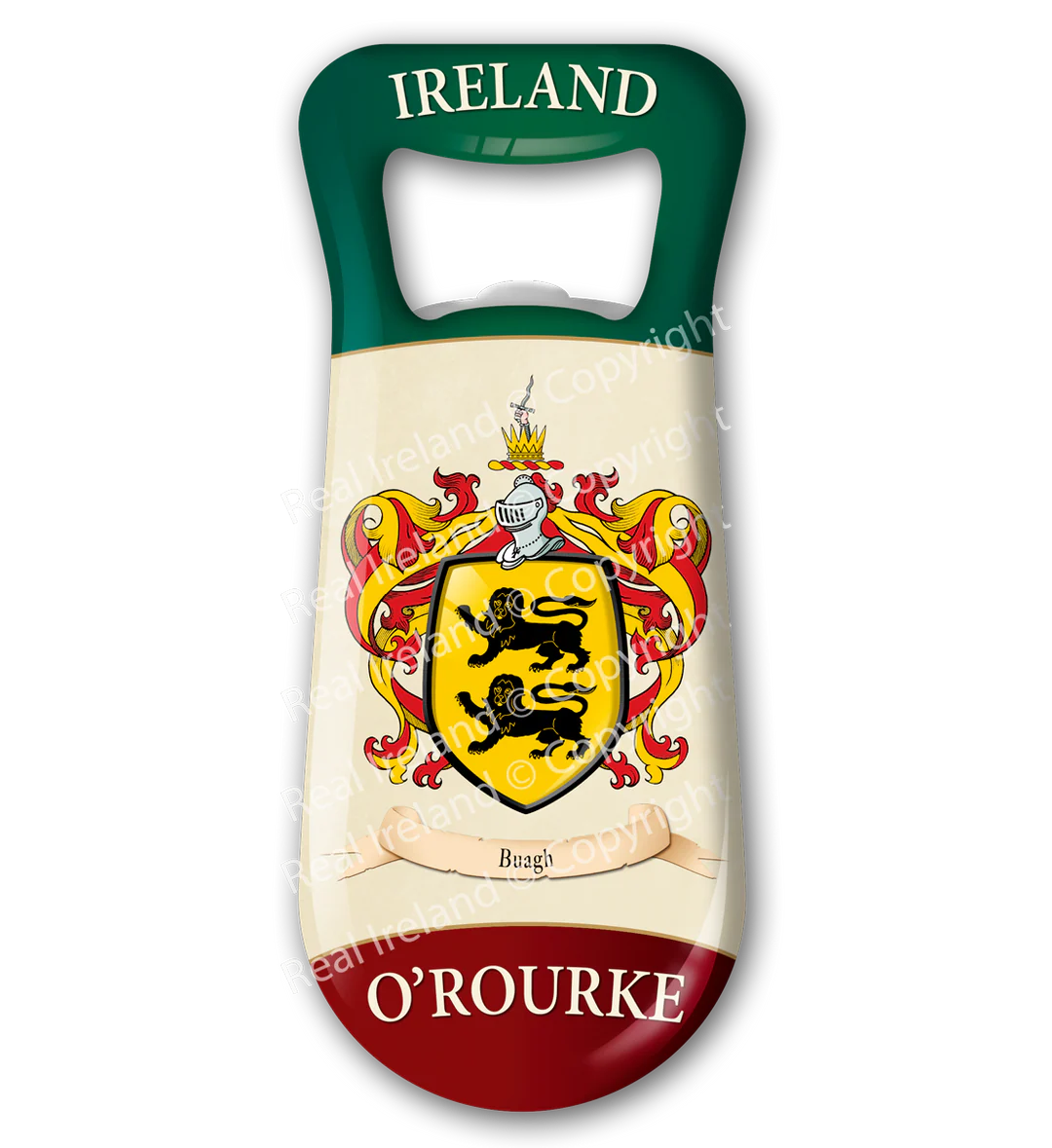O' Rourke Heraldic Fridge Magnet Bottle Opener