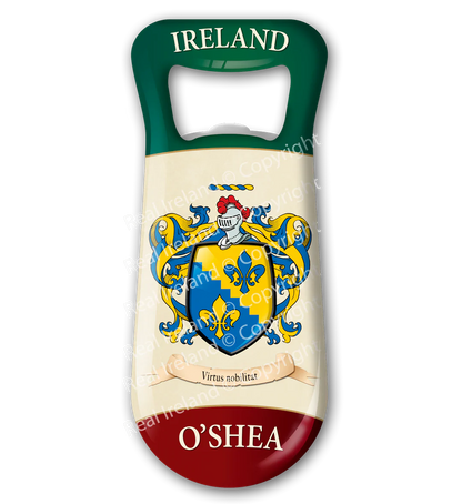 O' Shea Heraldic Fridge Magnet Bottle Opener