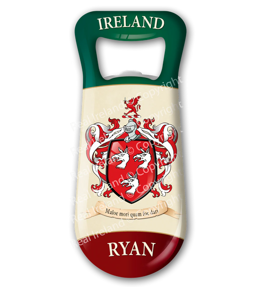 Ryan Heraldic Fridge Magnet Bottle Opener