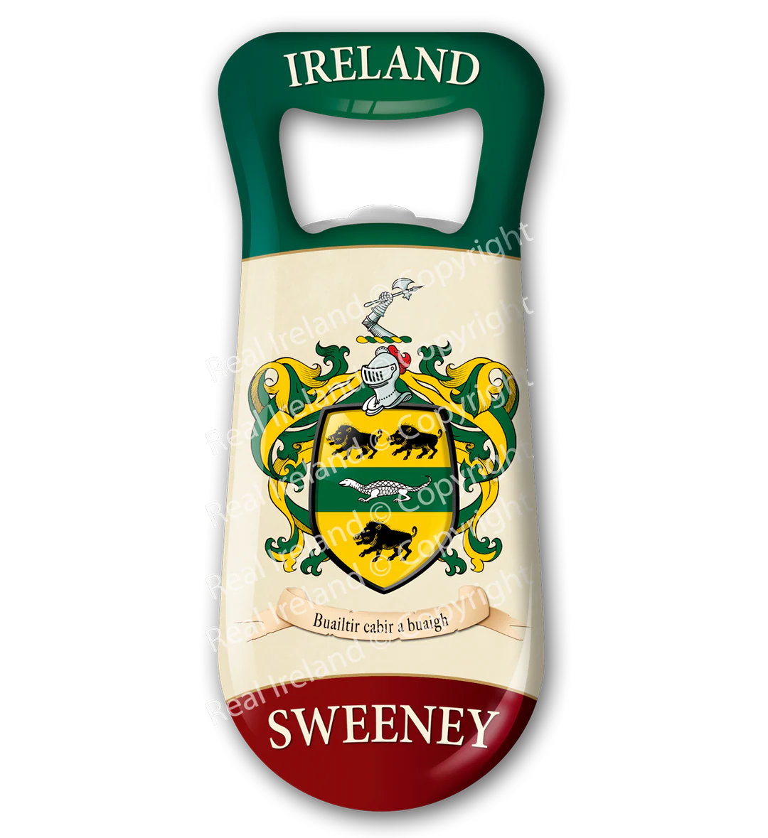 Sweeney Heraldic Fridge Magnet Bottle Opener