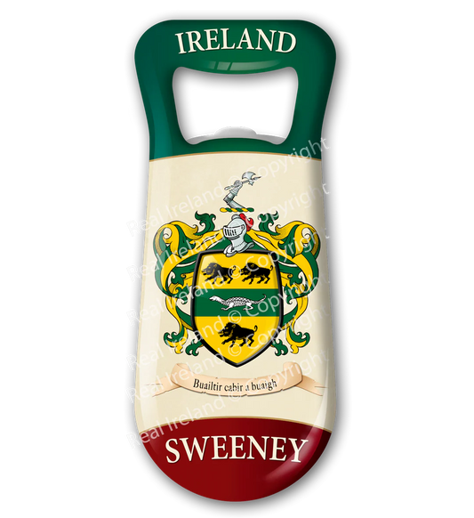 Sweeney Heraldic Fridge Magnet Bottle Opener
