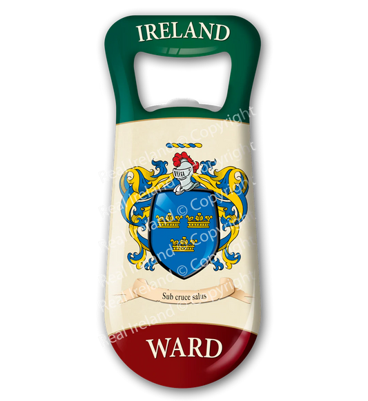 Ward Heraldic Fridge Magnet Bottle Opener