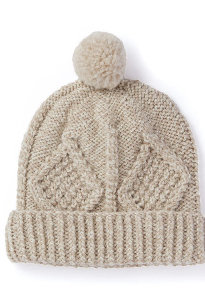Aran Woollen Mills Hand Knitted Kids Ski Hat