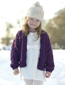 Aran Woollen Mills Hand Knitted Kids Ski Hat