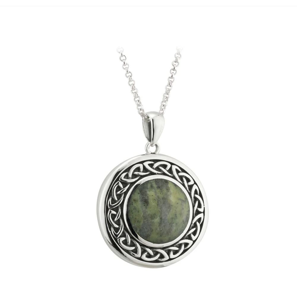 Connemara Marble Circle Necklace by Solvar