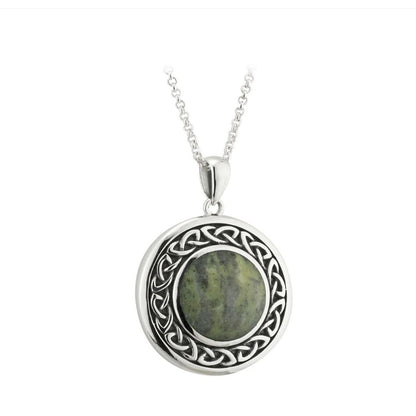 Connemara Marble Circle Necklace by Solvar