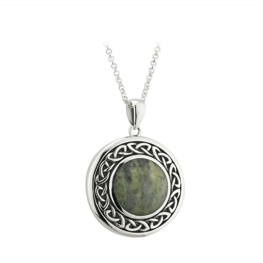 Connemara Marble Circle Necklace by Solvar