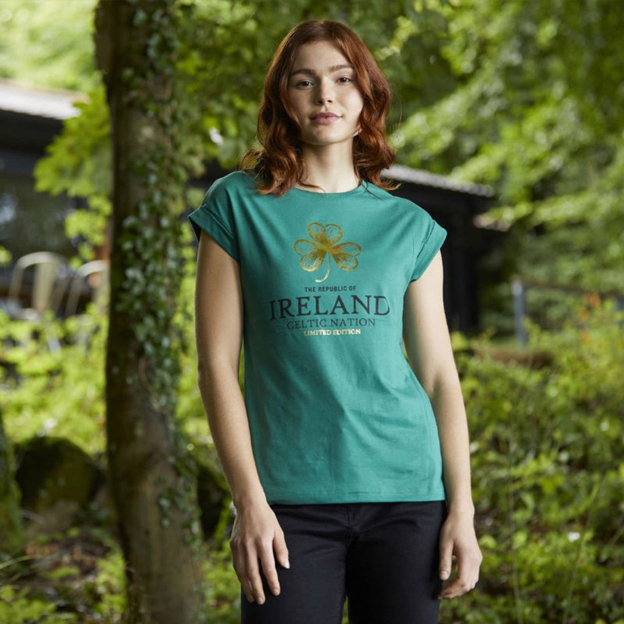 Green Republic of Ireland Shamrock T-Shirt Unisex