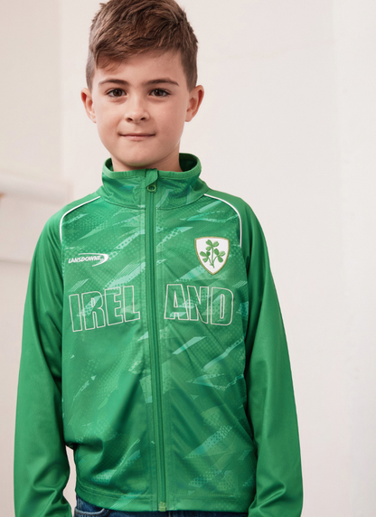 Lansdowne Kids Ireland Shamrock Performance Full Zip Top