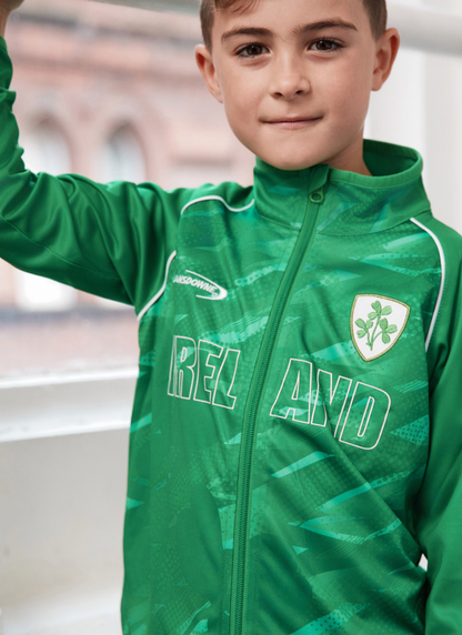 Lansdowne Kids Ireland Shamrock Performance Full Zip Top
