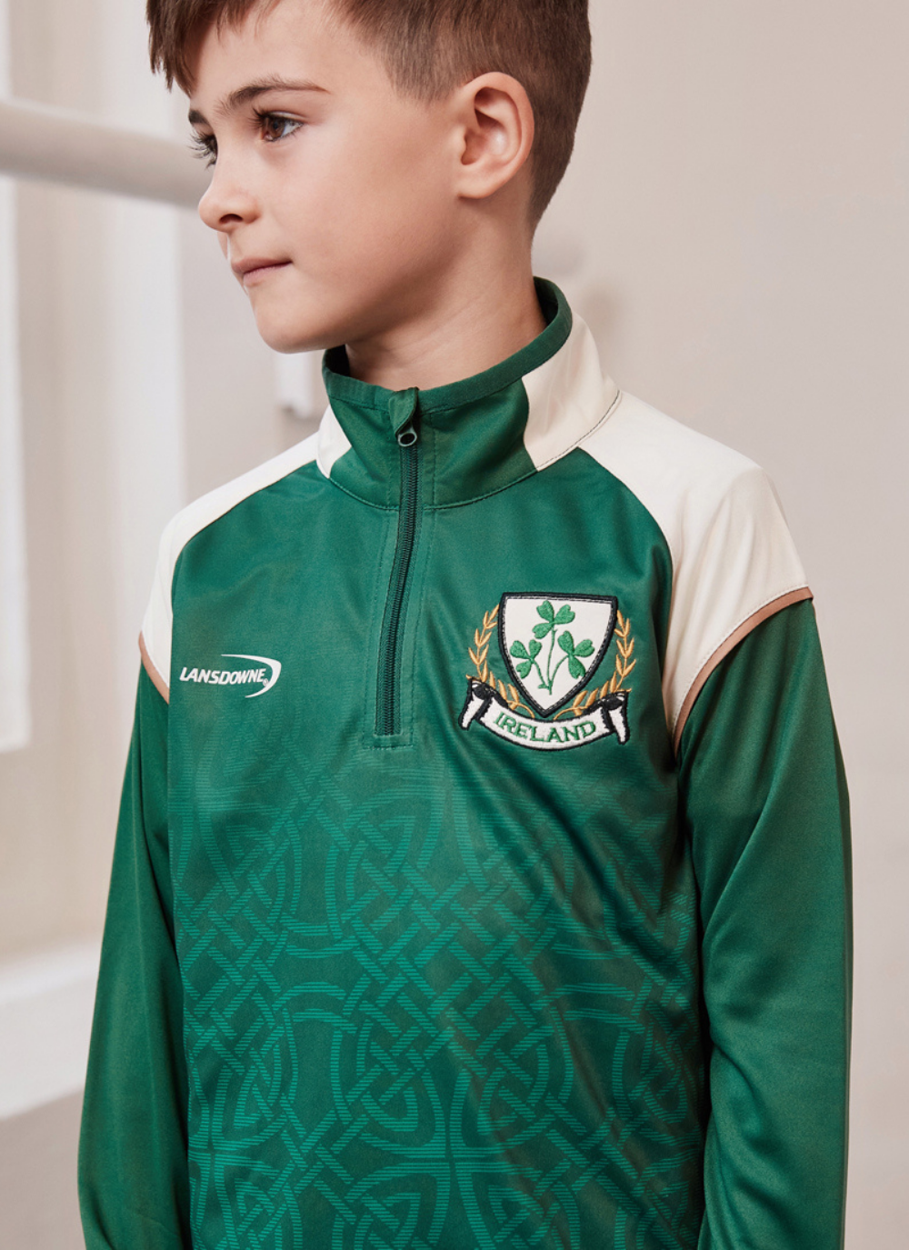 Lansdowne Kids Ireland Celtic 1/4 Zip Top