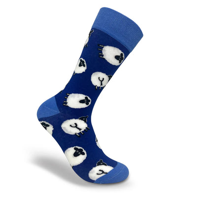 Whimsical Socks by Thomas Joseph Navy Blue Sheep Unisex Socks