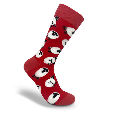 Whimsical Socks by Thomas Joseph Red Sheep Unisex Socks