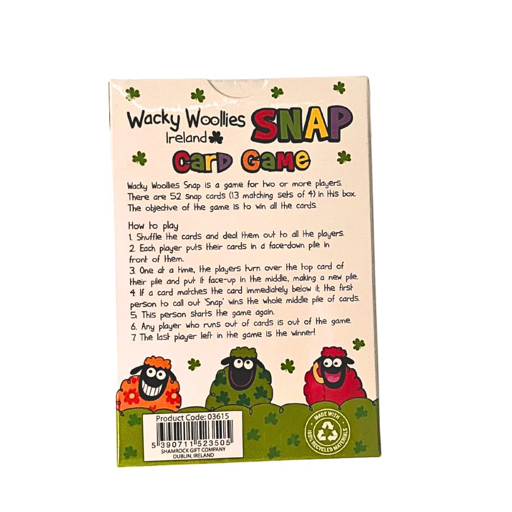 Wacky Woolies Irish Sheep Snap Card Game