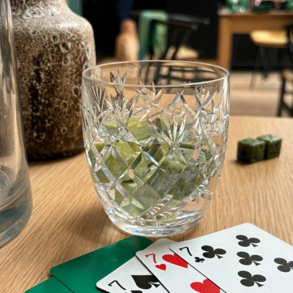 Connemara Marble Whiskey Stones set of 4 in Pouch