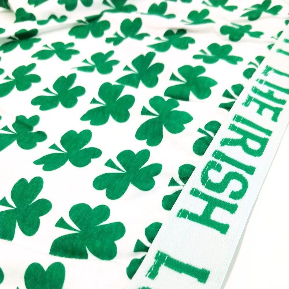 White and Green Shamrock Irish Boxer Shorts