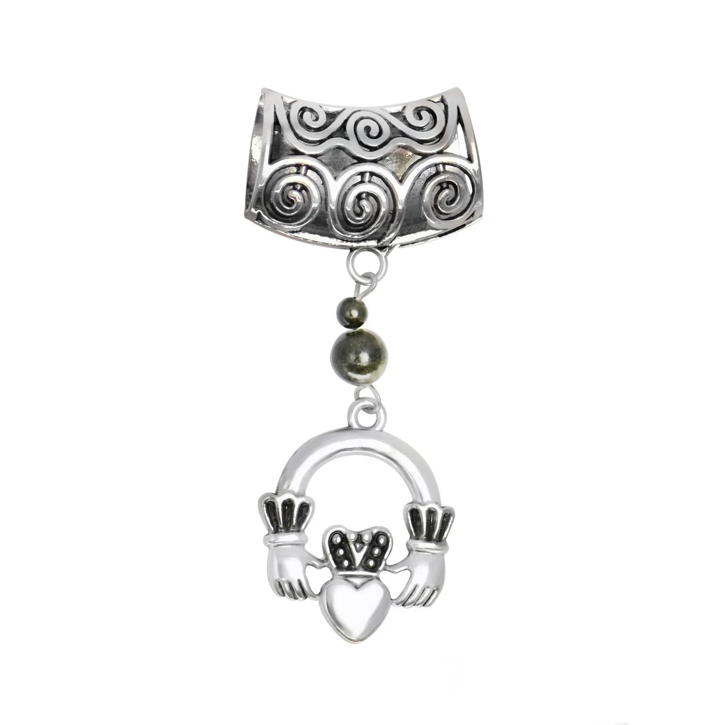 Claddagh Scarf Ring by Connemara Marble