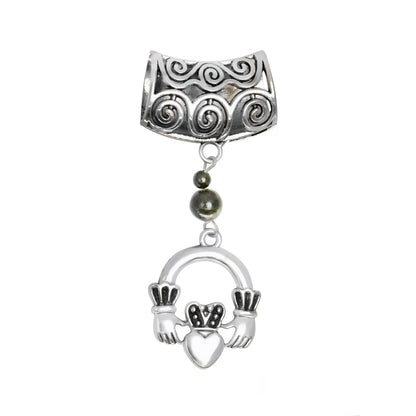 Claddagh Scarf Ring by Connemara Marble