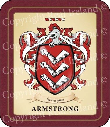 Armstrong Heraldic Coaster 2 Pack