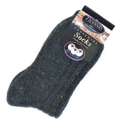 Connemara Merino Wool Teal Unisex Socks