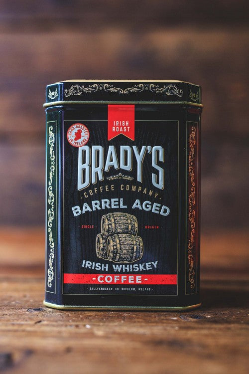 Brady's Barrel Aged Irish Whiskey Coffee Ground Coffee Tin