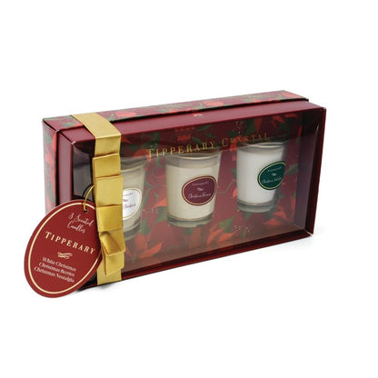 Tipperary Crystal Jardin Christmas Collection 3 Set