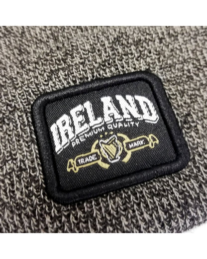 Black Ireland Premium Quality Badge Knit Hat