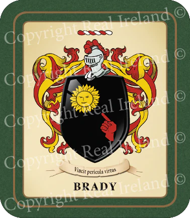 Brady Heraldic Coasters 2 Pack