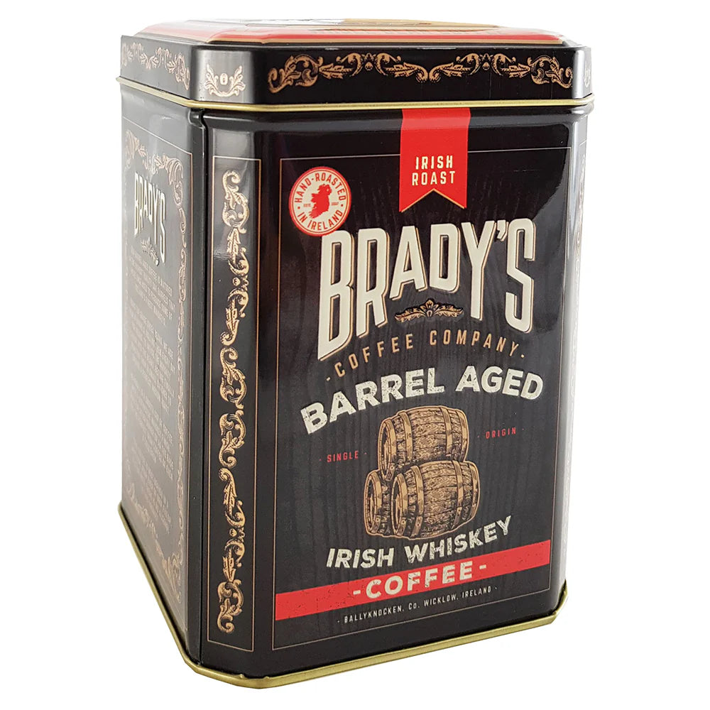 Brady's Barrel Aged Irish Whiskey Coffee Ground Coffee Tin