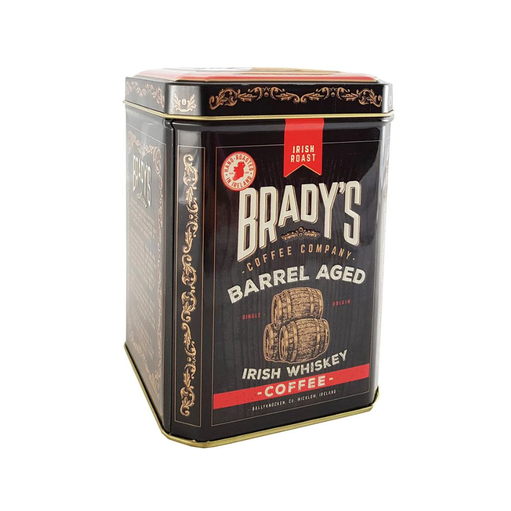 Brady's Barrel Aged Irish Whiskey Coffee Ground Coffee Tin