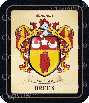 Breen Heraldic Coasters 2 Pack