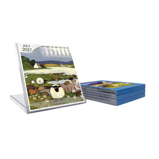2027 Irish Sheeop Desk Calendars Pack of 4 by Tomas Joseph
