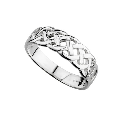 Silver Celtic Woman's Woven Ring