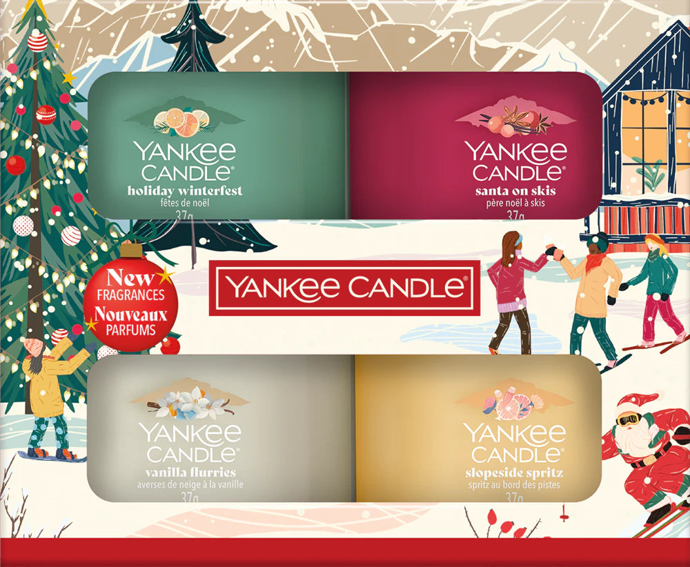 Yankee Candle Christmas Gift Set 4 Votive Candles